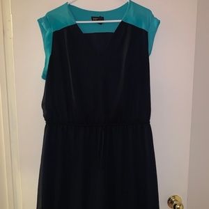 EnFocus Navy with Turquoise Accents Dress 20W